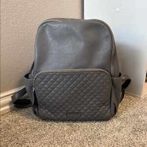 Vera Bradley Gray Quilted Backpack